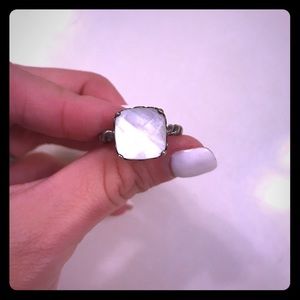 Mother of pearl pandora ring